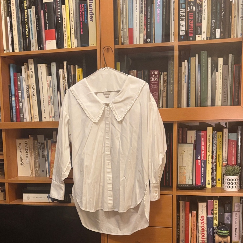 Maeve White Blouse with Peter Pan Collar